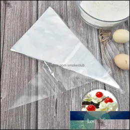 10st Disposable Cake Icing Bag Fondant Cream Pastry Decoration Pi Pe Hembakningsverktyg Drop Leverans 2021 Cupcake Carriers Kökslagring
