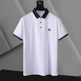 Designer polo men shirt summer short sleeves breathable polo shirts fashion senior classic letter G T-shirt luxury 5 kinds choice top