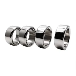 4Size Metal Chastity Device Cock Ring Penis Sleeves Encope Delay Ejaculation BDSM Bondage Stainless Steel Cockring Sexy Toys L1