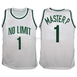 Nikivip Master P #1 No Limit Maglia da basket retrò da uomo cucita personalizzata con qualsiasi numero e nome maglie vintage