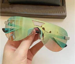 New men design sunglasses SOPH-I pilot frameless goggles dazzling colors summer style UV400 with glasses case