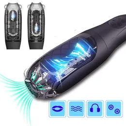 2021 New 4D Blowjob Vibrating Male Masturbator, Sucking Machine Deepthroat Adult Toys Vagina Masturbation Oral sexy For Men.