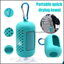 Ręczniki Domowe Tekstyles Garden LL Szybkie suszenie chłodzenie Mikrofibra Instant Cool Relief Sports Portable Gym Yoga Pilates Runnin Dhypc