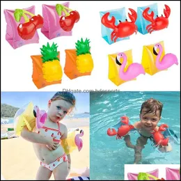 Other Household Sundries Home Garden Baby Swimming Arm Float Crab Animal Inflatable Armbands Children Water Pool Trainer Accessories Drop