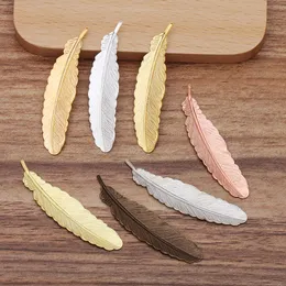 Cute Creative Golden Feather Metal Bookmark Stationery Bookmarks Book Clip Office Accessories School Supplies