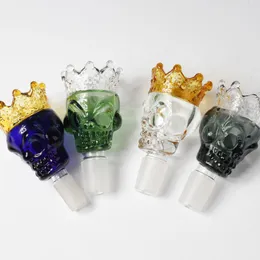 Heater Wax Christmas Gift Adapter Glass Replacement Attachment Crown Skull Mouthpiece Cap Bubble Head 14mm Connection
