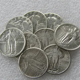 90% Silver US 1916-1924-P-S 9pcs Standing Liberty QUARTER DOLLARS Craft Copy Coin metal dies manufacturing
