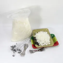 Soya mum el yapımı diy set el sanatları 2kg kokulu mumlar malzeme paketi dumansız mum fitil çiğ A02