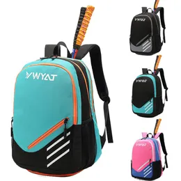 Utomhusväskor Vattentät Badminton Bag Stora kapacitet 2-3 Racketar Backpack Portable Professional Multifunktionella Tennis Sport Tillbehör