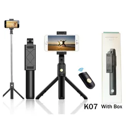 Mini-Stativ-Selfie-Stick, Handy-Kamera, Video-Live-Übertragung, tragbarer Bluetooth-Klappdraht-Teleskop-Stick