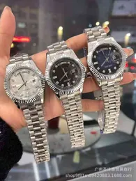 Luxury Mens Mechanical Watch Families Samma vecka kalender mode företag stålband män schweiziska varumärke armbandsur