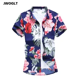 45KG120KG Sommer Kurzarm Blumen Hemden Plus Größe 5XL 6XL 7XL Button Down Social Hawaiian Blumen Hemd 210412