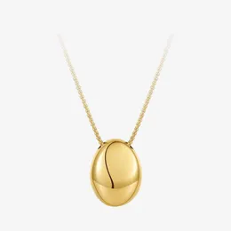 Enfashion Hollow Pebbles Stainless Steel Necklace for Women Fashion Jewelry Gold Color Ncept Colar Halloween P J220613