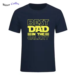 Papà nella galassia T-Shirt Divertente Festa del papà Presente Regali di compleanno per uomo T-shirt in cotone estivo marito T-shirt 220520