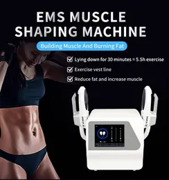 Professionella 2 handtag Hiemt Neo Emsilm med RF Body Slant Build Muscle Stimulator Liftock Hoft Lift Cellulite Borttagning Utrustning för kommersiell