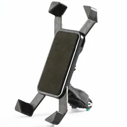 Telefonhållare Motorcykel Mobil mobiltelefonhållare cykelstyrningsklippstativ GPS -fäste för iPhone Samsung Anti Shake