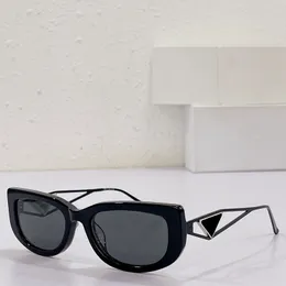 Designer Brand Sunglasses SPR 14Y All Black Fashion Luxury Mens Womens Sunglasses Top Quality Temple Triangle Summer Travel Vacation UV400 Protection With Box
