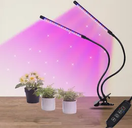 5V USB LED Grow Light Full Spectrum Dimmable Clip-On Fitolampy Timer Phyto Lamp Room Greenhouseカーボンフィルター屋内ガーデニング