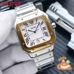 Мужские полные функциональные бизнес -часы Montre de Luxe Stianless Steanless Steel Защиты.