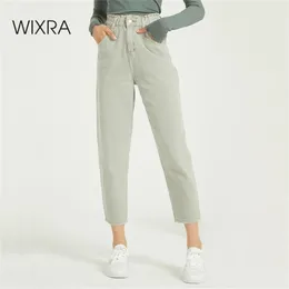 Wixra Casual Women's Femme Bf Denim Spodnie Pockets Dżinsy Dżinsy Letnie damskie jeansy streetwearne