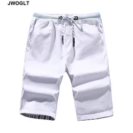Sommer Casual Shorts Mode Kordelzug Taille Koreanischen Stil Mann Kurze Jogger Knielange Bermuda Shorts 4XL 5XL 210412