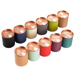 400Pcs/Lot ECO Friendly Round Paper Container Disposable Tea Packaging Tube Candy Can Food Cylinder Multiple Color Options