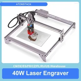 Skrivare A5 Pro 40W Laser Engraver CNC Gravering Cutting 410x400 Area Spot Compression Eye Protection Fast-fokus Laserprints Roge22