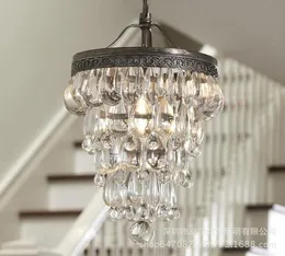 Pendant Lamps American Grape Crystal Chandelier Modern Living Room Dining Personality Lamp Simple Creative Iron ChandelierPendant