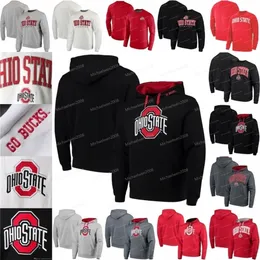 VipCeoA3740 Ohio State Buckeyes Maglie Colosseum Big Arch Pullover Felpe Maglie Felpe Nero Bianco Rosso Grigio