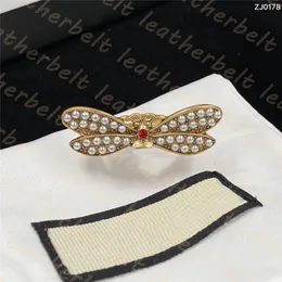 Ringos de luxo de abelhas de designer anéis abertos de diamante vermelho anéis ajustáveis ​​jóias de festa feminina