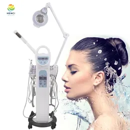 Microdermabrasion Machine and Facial Steamer 10-in-1 Multi-Use Machine med diamantspets på en rullande vagn