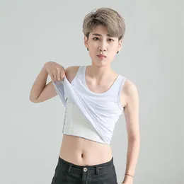 Kobiety damskie S-6xl klatka piersiowa bawełniana kamizelka kamizelka dla tomboy lesbijki trans Trans Undershirt PIERSKA PIERSZA WEWNĄTRZ