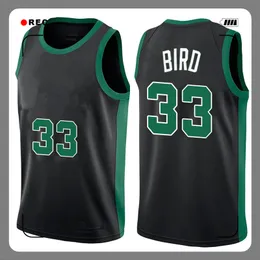 Jayson 0 Tatum Jersey Larry 33 Bird Marcus 36 Smart Jaylen 7 Brown Gordon 20 Hayward Camisetas de baloncesto cosidas Logos 2222