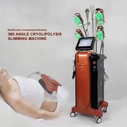 2022 آلة التخسيس الجديدة 5 مقابض باردات تقنية بارد إزالة الدهون التجويف RF 360 Cryothering Machine Cryoliplysis