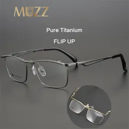 IP Pure Men Glasses Fulh Frame Quadrado Vire óculos de prescrição EyeGlass Myopia Hyperopia Prescription 220615