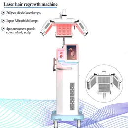 검은 모발 살롱 장비 다이오드 레이저 통증 무료 항 헤어 제거 미트 비비치 적외선 조명 요법 기계 260pcs 램프