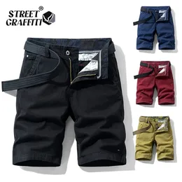 Spring Men Cotton Solid S Shorts Ubranie Letnie swobodne bryczesy Bermuda Fashion Dżinsy na spodnie plażowe Krótkie 220524