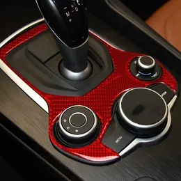 Für Alfa Romeo Giulia Stelvio Carbon Fiber Gear Panel Interior Modifikation Aufkleber Zubehör