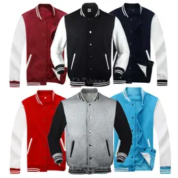 Herrenjacken SLEEVE Team Uniform College Damen Herren Varsity Baseballjacke Letterman Mantel Mädchen Junge Kastanienbraun Rot MarineblauHerren