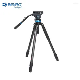 Benro C373Ts8 삼각대 전문 탄소 섬유 카메라 스탠드 S8 비디오 헤드 QR13 플레이트 운반 가방 최대 로딩 8kg 삼각대 loga22