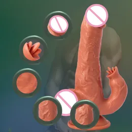 Sextóias de massagem Vibradores realistas de vibração de ponto para mulheres clitóricas poderosas da vagina masturbação pênis inquieto brinquedos sexuais para mulheres adultos