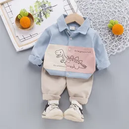 MENINOS ROODOS CRODOS DE AUTOMN CRIANÇAS CARTIMAS DINOSAURS CLASSÃO+PALHAS 2 PIÇÕES CRIANÇAS NOVIDADE DOIS TODDLER DO LOBRE PARA 0 1 2 3 4 ANOS 220507