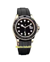 JVS Perfect Men tittar på 226658 42mm Yellow Gold Sapphire Natural Rubber Strap Luminous Cal.3235 Movement Automatic Mechanical Mens Watches Mr armbandsur.