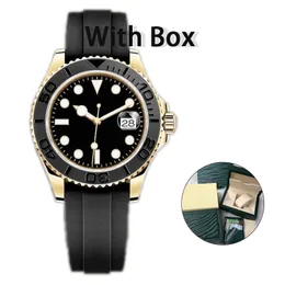 LuxuryMen's Watch 40mm Black Dial Master Automatiska mekaniska klockor Sapphire Glass Classic Folding Strap Super Luminous Watertproof Wristwatch
