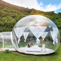 Outdoor Bubble Hotel With Fan 3M Inflatable Camping Tent Trade show Bubble Tree Clear Dome House