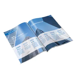 Custom paper printed instruction folding leaflet die cut brochure manual booklet