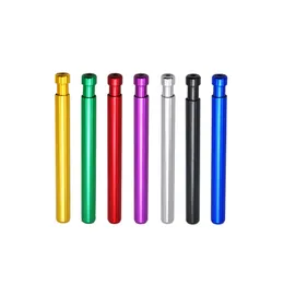 82mm Tubi di fumo multiuso in metallo Vari colori Bottiglia di tabacco da fiuto portatile Tubo di fumo Tubo di fumo Tabacco alle erbe Bocchino Hitter Bat ZL0971