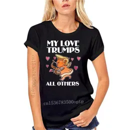 Herren T-Shirts Anime Shirt My Love Trumps All Others Valentinstag Neuheit T-Shirt Männer Frauen Unisex Mode T-Shirt Tops