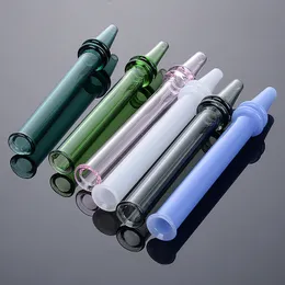 2022 Novo Mini Nectar Collector Pyrex Glass Burner Pipes Colorido Caneta Estilo Nector Colecionadores Tubo Reto Acessórios De Fumadores Dab Palha