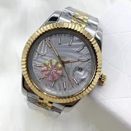 2024 Dropshipping Mens Watch 2813 Movement Meachical Automatic Box 41mm/36mm 904L 스틸 스타프 빛나는 사파이어 방수 손목 시계 캘린더/데이트 파란색